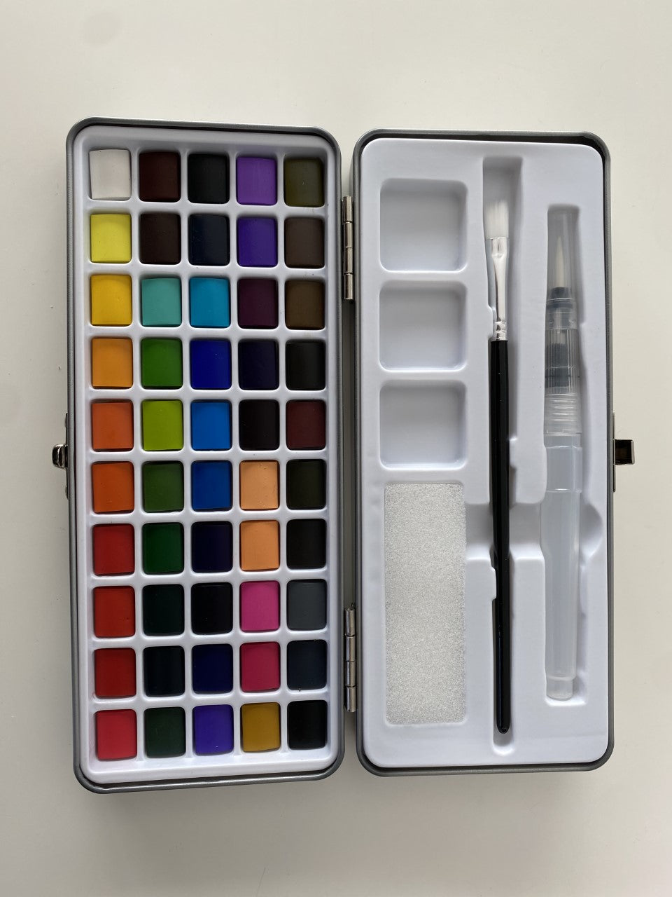 50 Mixed Water Color, Professional with metal box and brush – Jennvic